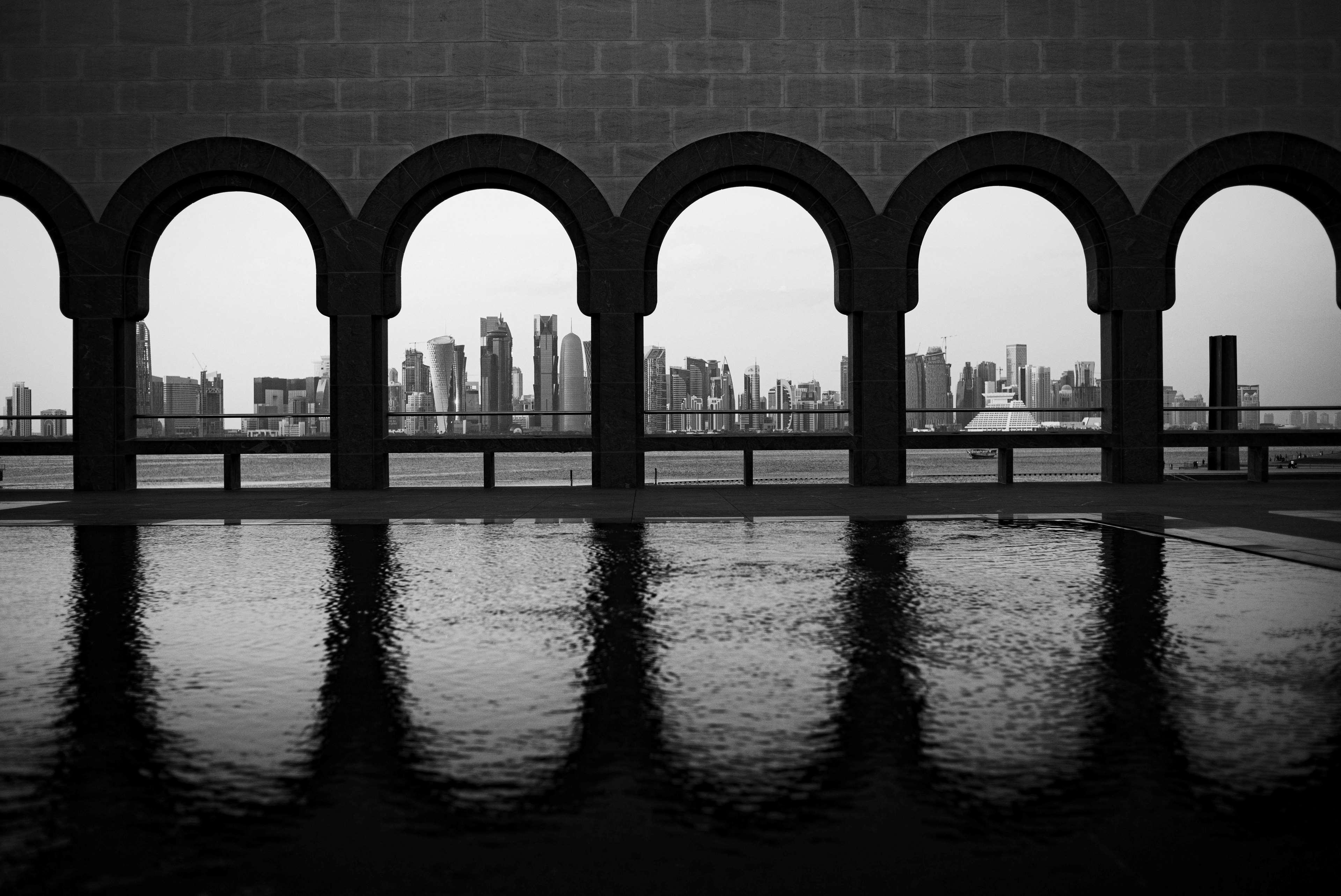 Park Hyatt Doha Hotell Exteriör bild View of the skyline from the mosque